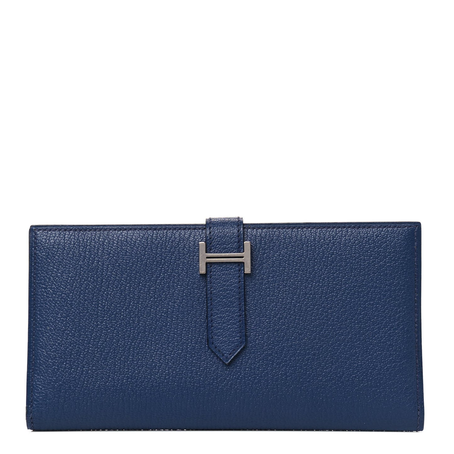 Chevre Mysore Bearn Gusset Wallet Bleu Thalassa