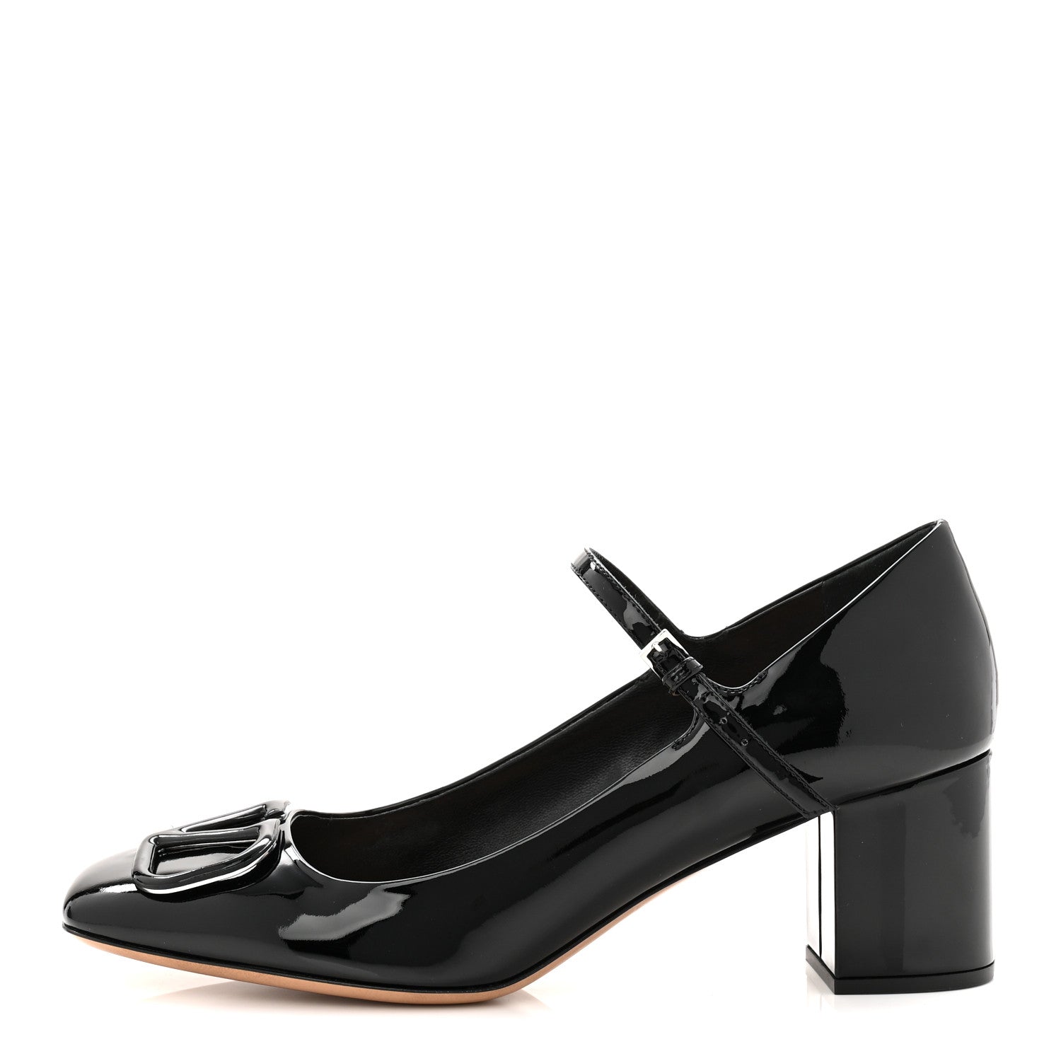 Valentino Garavani Patent Vlogo Mary Jane 55mm Pumps 40 Black 1 of 11