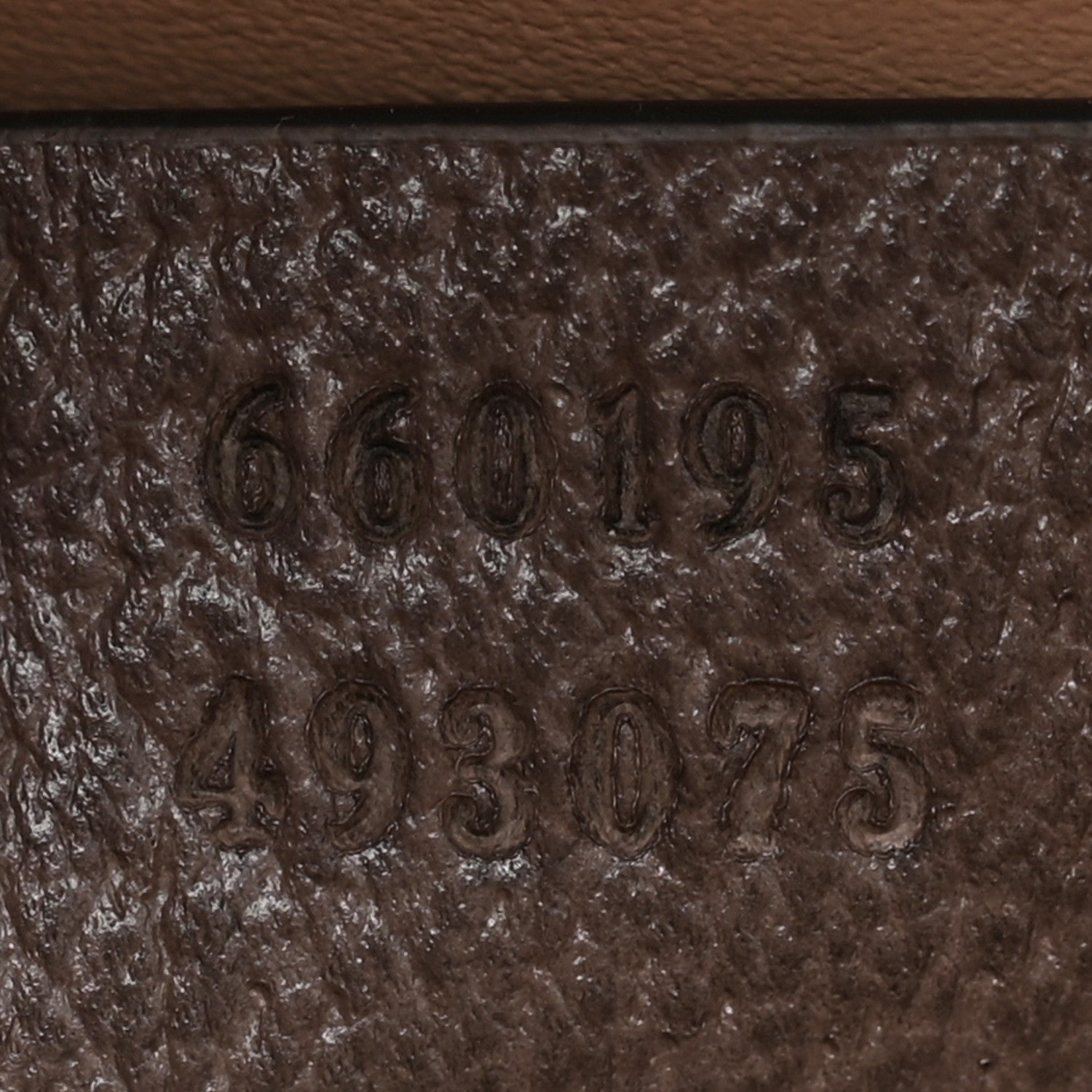 Gucci Monogram Jumbo GG Textured Dollar Calfskin Small Diana Tote Bag Camel Ebony New Acero 7 of 10