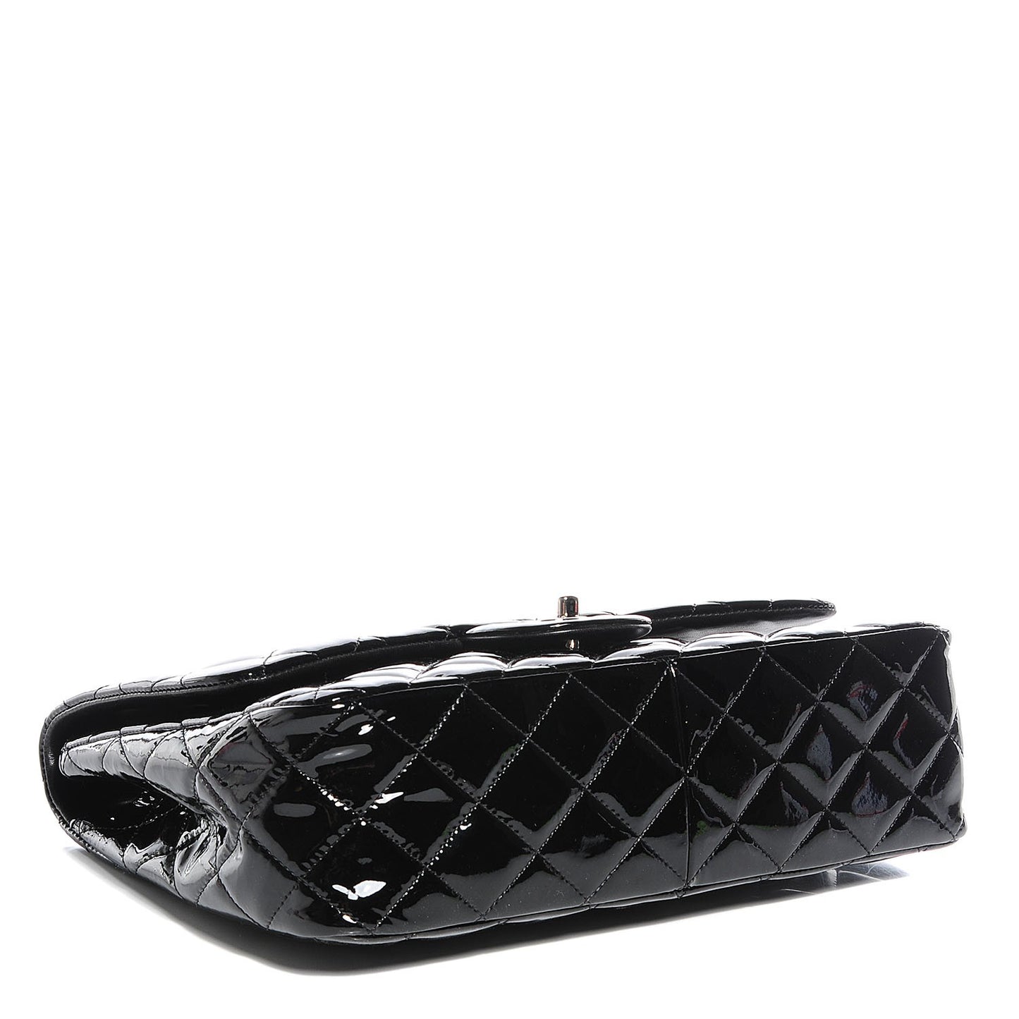 Patent Jumbo Single Flap Black