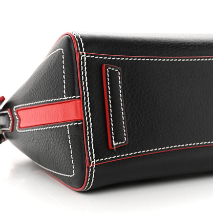 Givenchy Calfskin Bi-Color Topstitch Mini Antigona Black Red 9 of 12