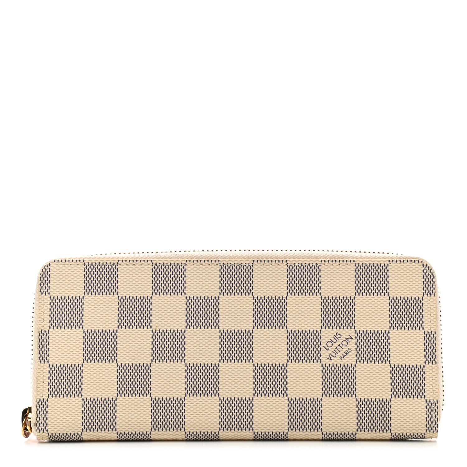 Louis Vuitton Damier Azur Clemence Wallet Rose Ballerine 1 of 8