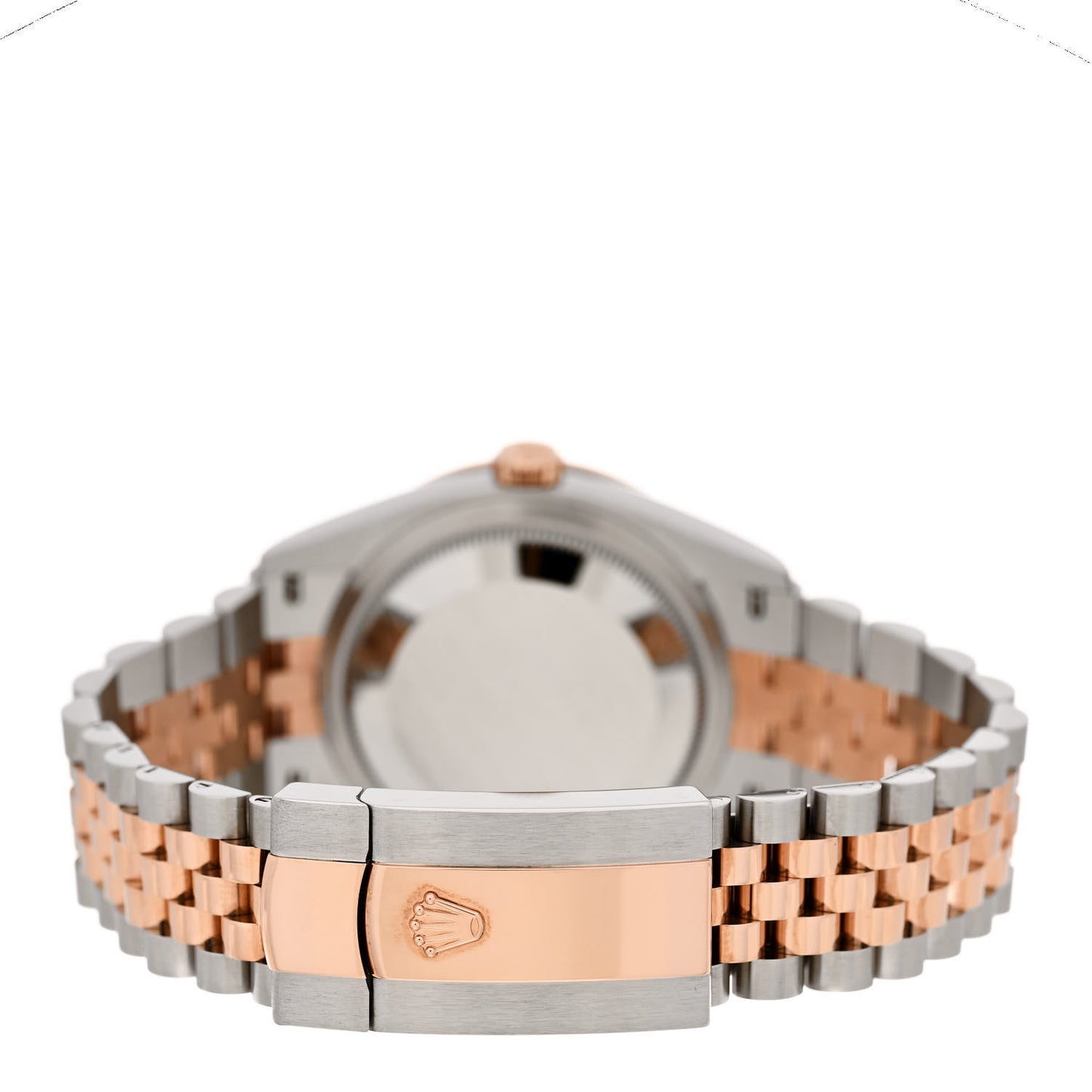 Stainless Steel 18K Everose Gold Diamond Bezel 36mm Oyster Perpetual Datejust Watch Black 126281RBR