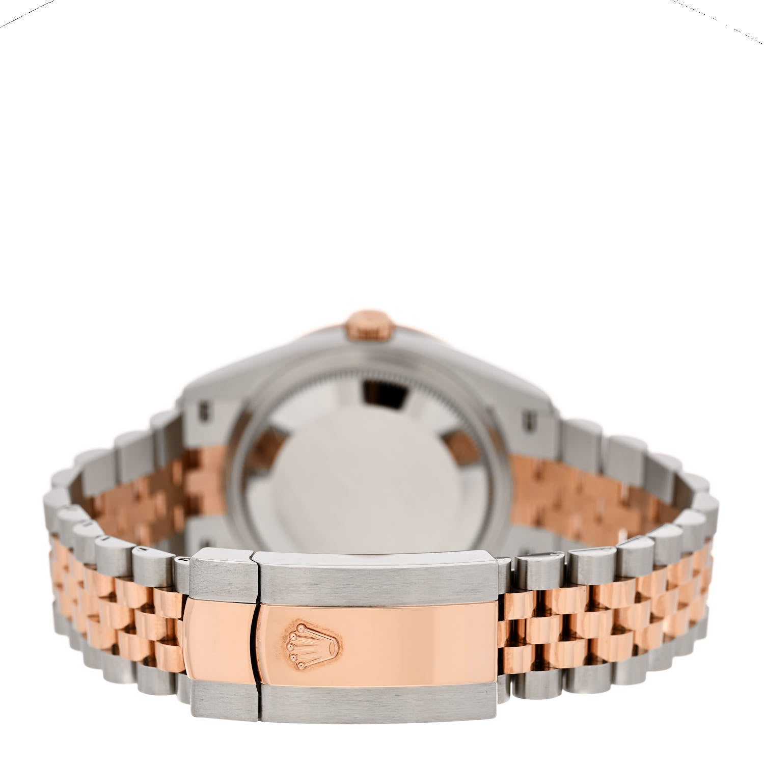 Rolex Stainless Steel 18K Everose Gold Diamond Bezel 36mm Oyster Perpetual Datejust Watch Black 126281RBR 3 of 6