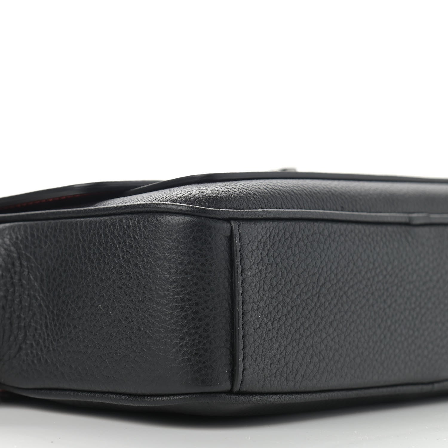 Christian Louboutin Calfskin Santiago Shoulder Bag Black 8 of 10