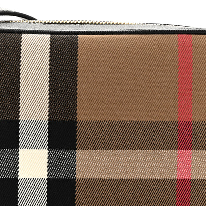 Burberry Giant Check Calfskin Large Camera Bag Black 7 of 9
