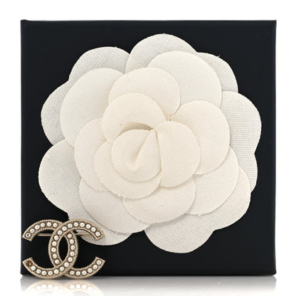 Chanel Pearl CC Mini Brooch Gold 5 of 5