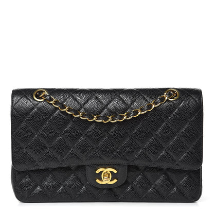 Chanel Caviar Quilted Medium Double Flap Black 1 of 15