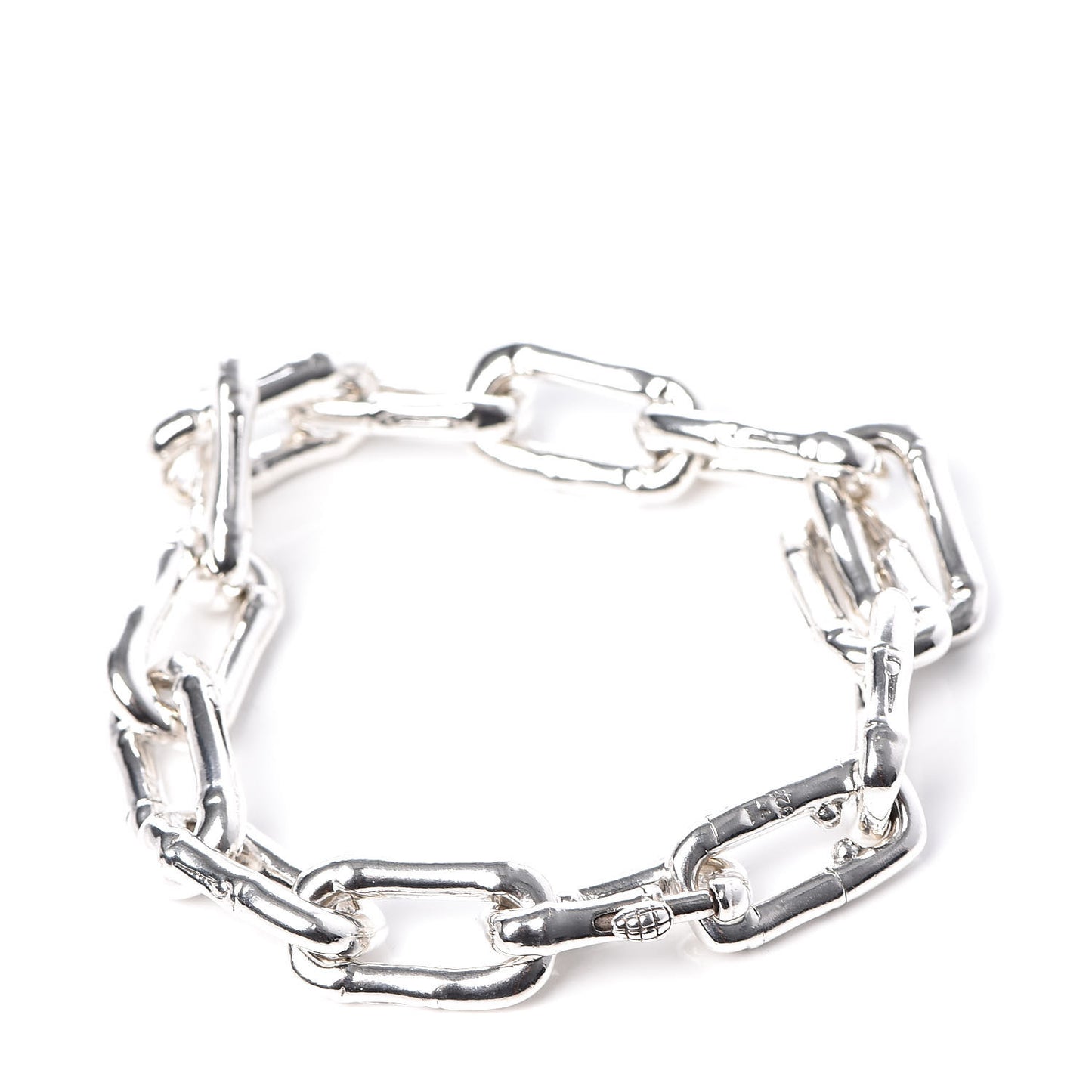 Sterling Silver Bamboo Link Bracelet