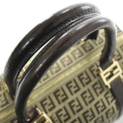 Fendi Zucchino Vitello Small Boston Mogano Panna Bruciato 6 of 10