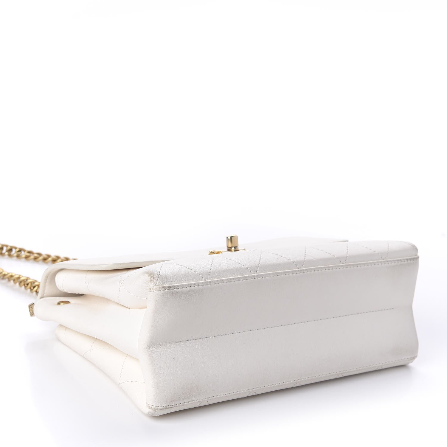 Chanel Lambskin Quilted Small Coco Lux Flap White 4 of 10