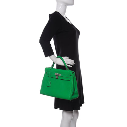 Hermes Togo Kelly Retourne 32 Bambou 2 of 11