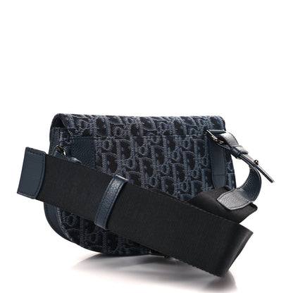 Christian Dior Oblique Saddle Messenger Pouch Blue 3 of 8