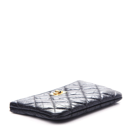 Chanel Aged Calfskin Quilted Small Reissue Cosmetic Case Black 4 of 8