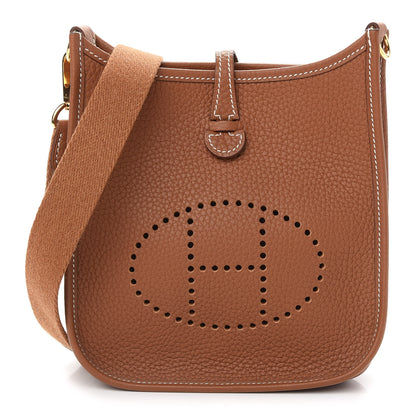 Hermes Taurillon Clemence Evelyne TPM Gold 1 of 9