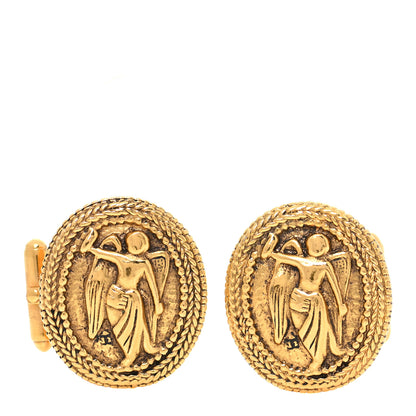 Chanel Motif Cufflinks Gold 1 of 5