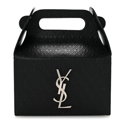 Saint Laurent Calfskin Monogram Take Away Box Black 1 of 15