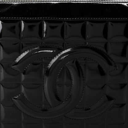 Chanel Patent Chocolate Bar Quilted Shoulder Bag Black 11 of 11