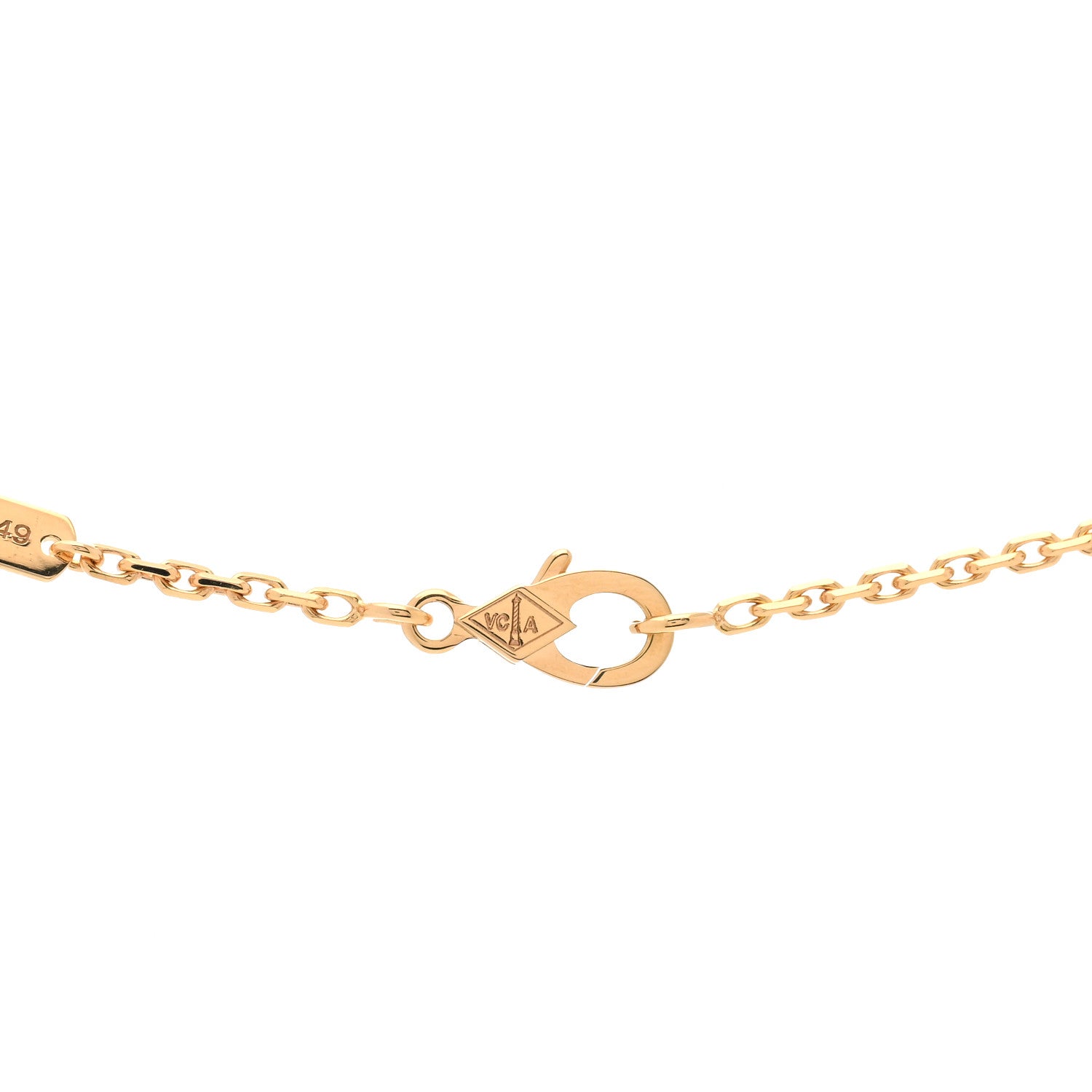 Van Cleef & Arpels 18K Rose Gold Letterwood Magic Alhambra Long Necklace 4 of 5