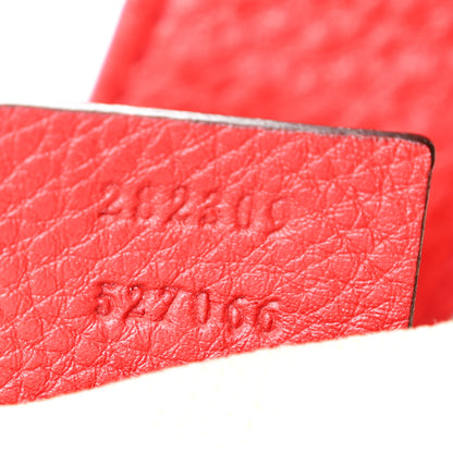 Gucci Pebbled Calfskin Medium Soho Shoulder Bag Tabasco Red 7 of 14