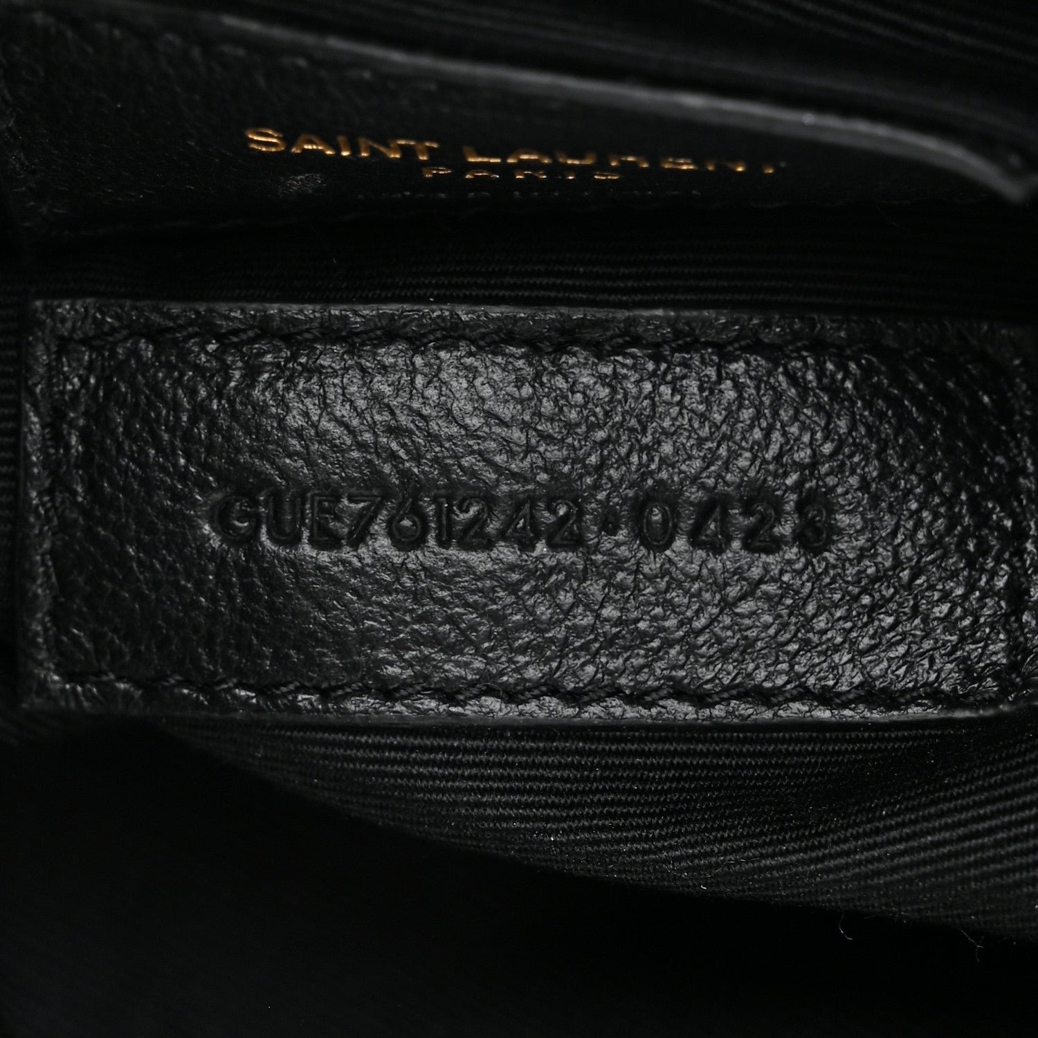 Saint Laurent Lambskin Matelasse Monogram Joe Nano Bucket Bag