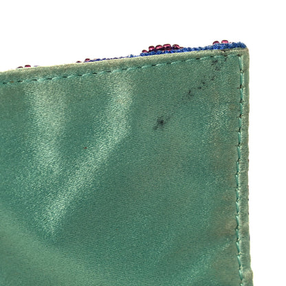 Fendi Lizard Beaded Baguette Blue 13 of 16