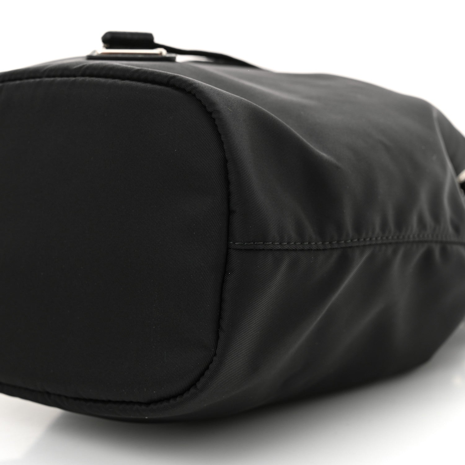 Prada Saffiano Tessuto Nylon Vela Bucket Wristlet Black 10 of 10