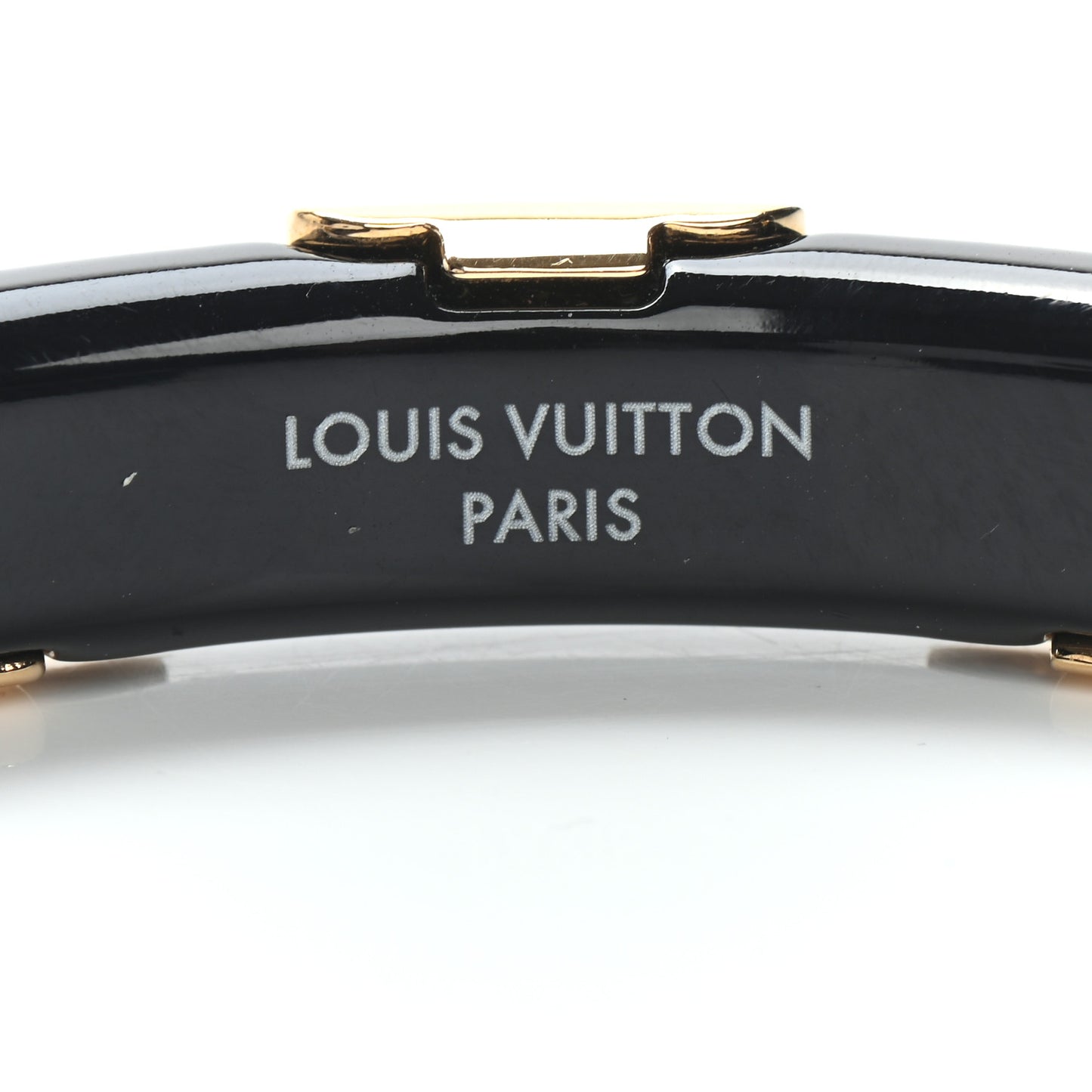 Resin Daily Monogram Bracelet M Black