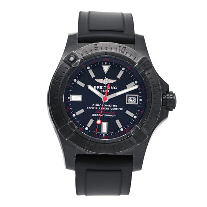 Breitling Stainless Steel Rubber 45mm Avenger Seawolf Automatic Watch Black M17330 1 of 5