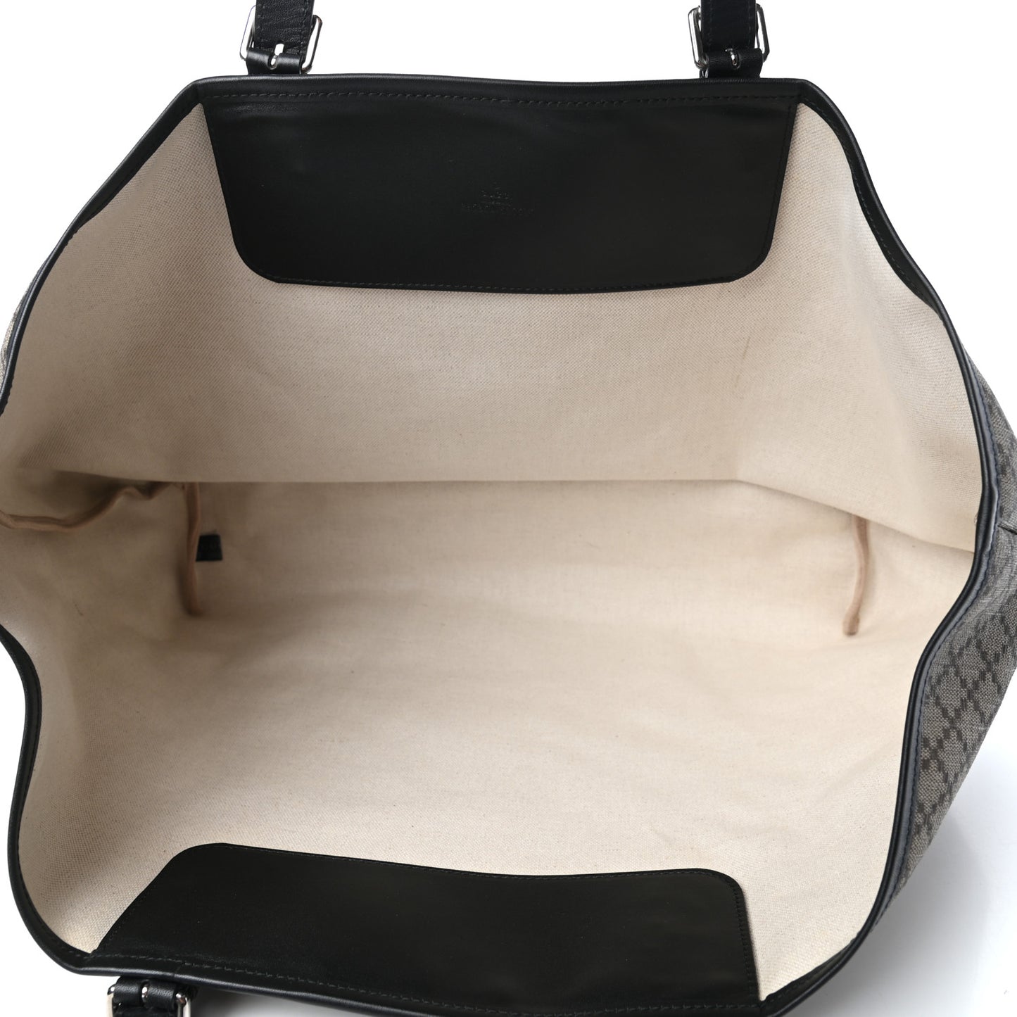 Coated Canvas Diamante Plus Tote Bag Black