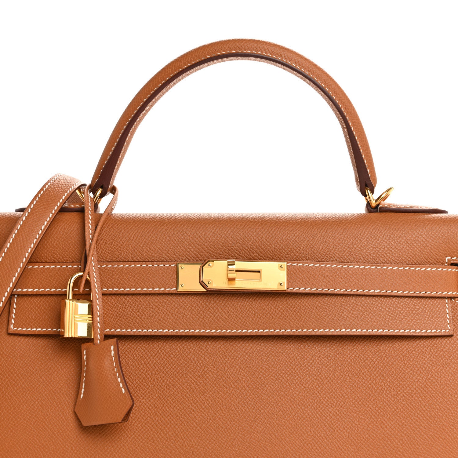 Hermes Epsom Kelly Sellier 32 Gold 8 of 11
