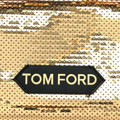 Tom Ford Sequin Mini Label Shoulder Bag Gold 8 of 11