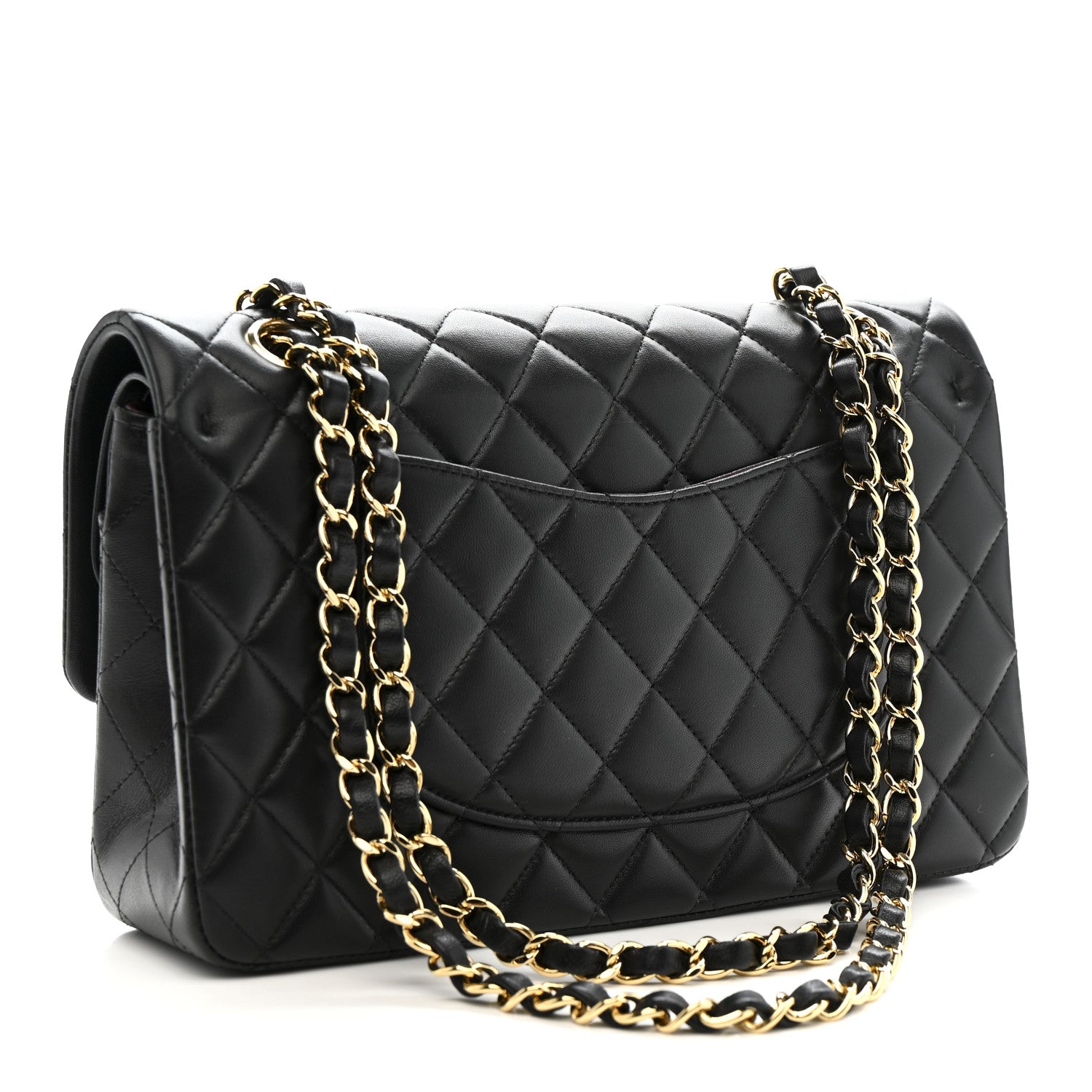 Chanel Lambskin Quilted Medium Double Flap Black 3 of 14