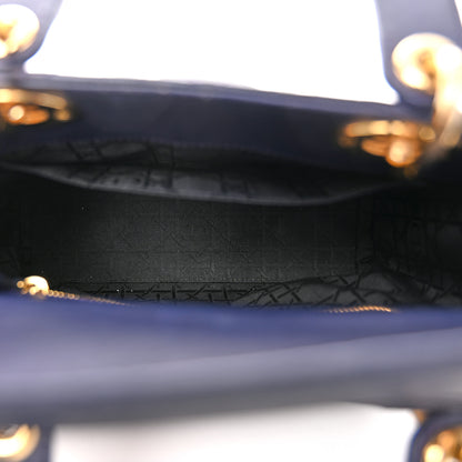 Christian Dior Lambskin Cannage Small Lady Dior Blue 5 of 10