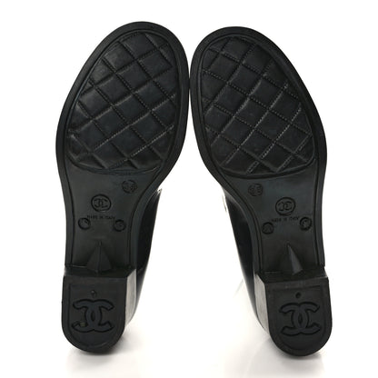 Chanel Rubber Camellia Rain Boots 38 Black 5 of 8