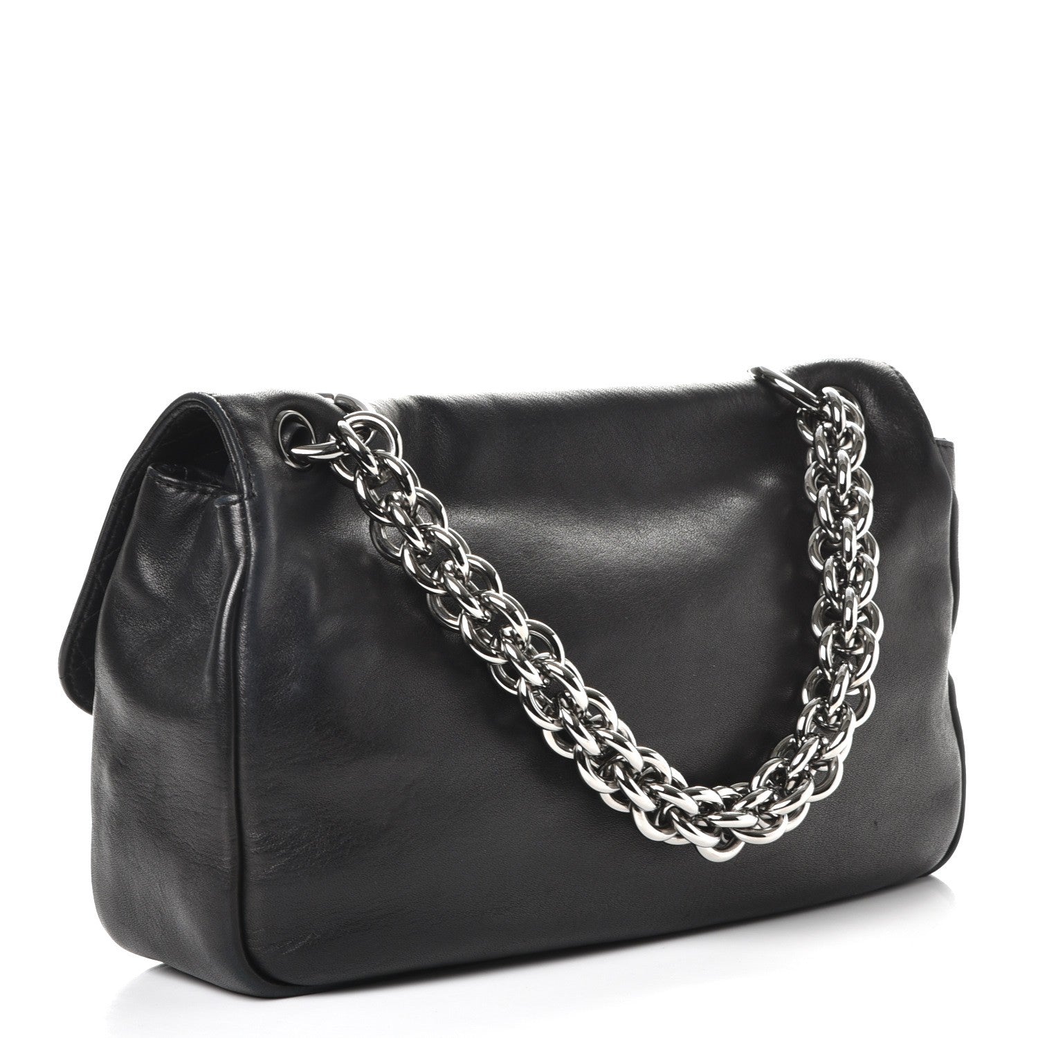 Chanel Lambskin Medium Soft and Chain Flap Black 3 of 7