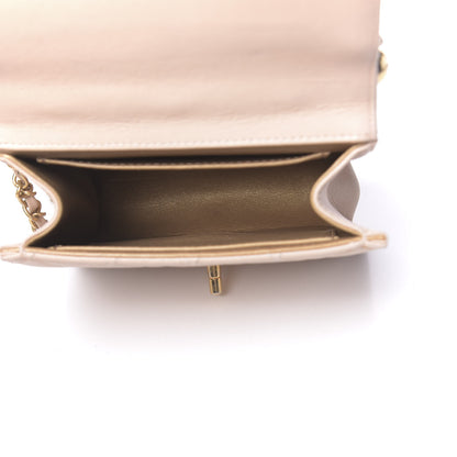 Chanel Lambskin Quilted Chic Pearls Flap Beige 5 of 12
