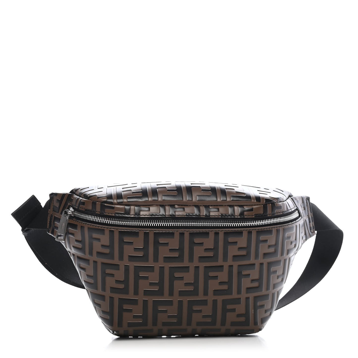 Vitello Century Bi-Color FF 1974 Embossed Belt Bag Maya Black