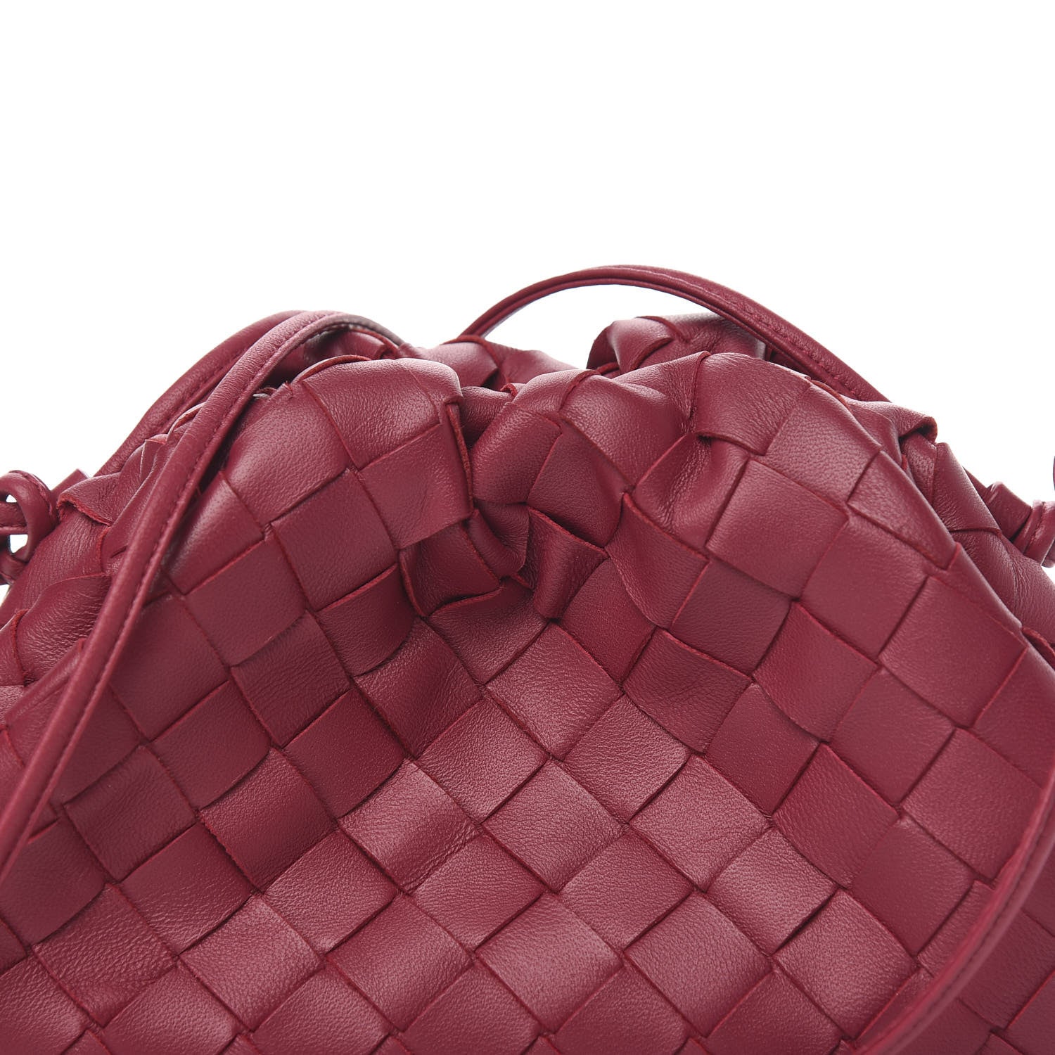 Bottega Veneta Nappa Intrecciato The Mini Pouch Amaranto 9 of 9