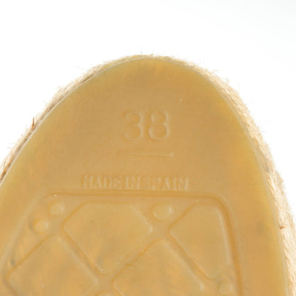 Chanel Lambskin CC Espadrilles 38 Black 6 of 8