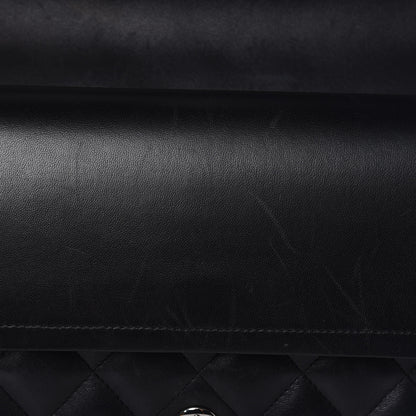 Chanel Lambskin Quilted Jumbo Double Flap Black 12 of 26