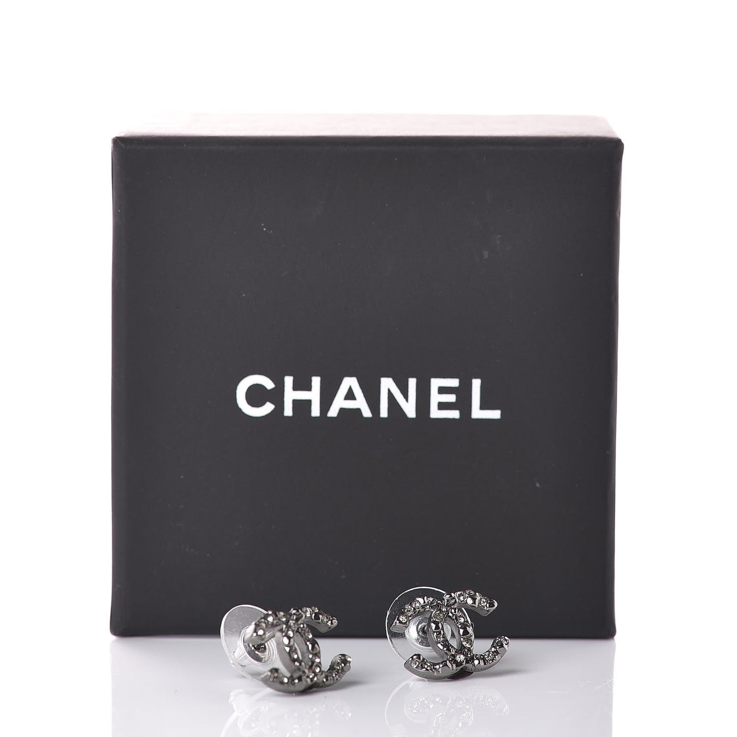 Ruthenium Crystal CC Earrings