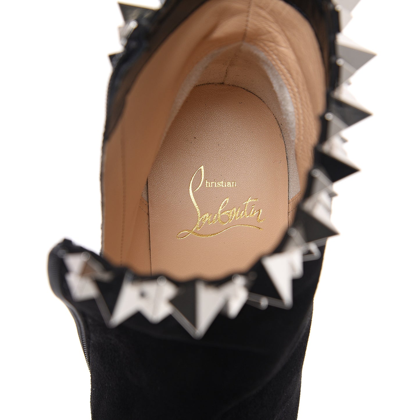 Veau Velours Firmamma 100 Booties 36.5 Black Silver