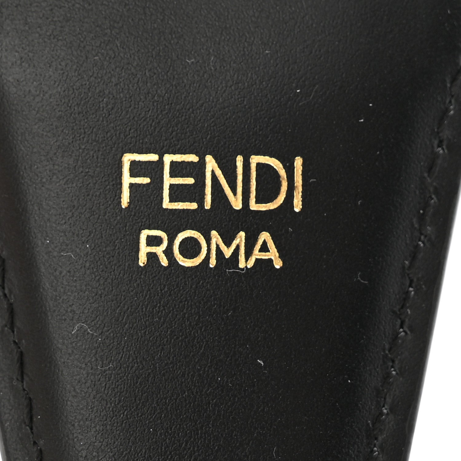 Fendi Jacquard Ribbon Vitello King FF Adjustable Strap You Fango Marrone Black 3 of 5