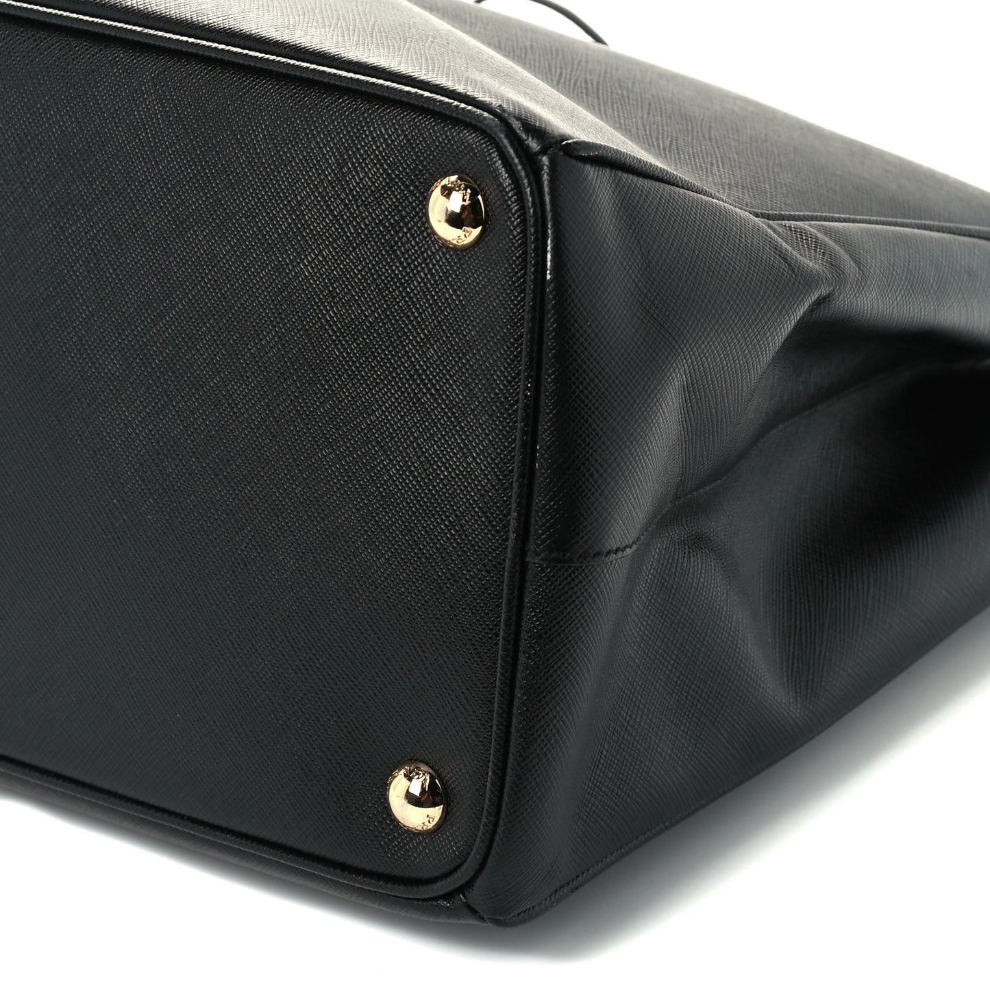 Saffiano Large Galleria Double Zip Tote Black