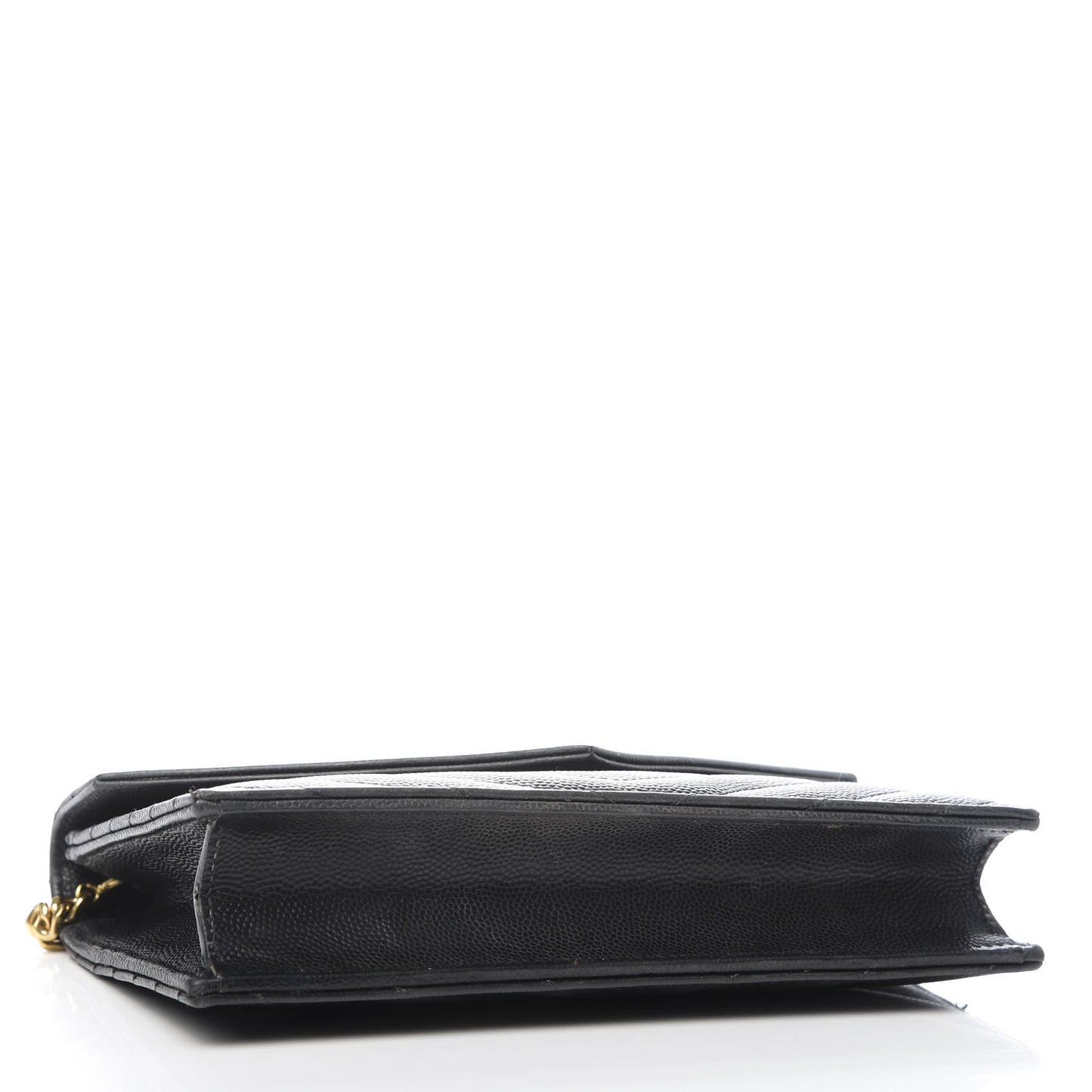 Grain De Poudre Matelasse Chevron Monogram Chain Wallet