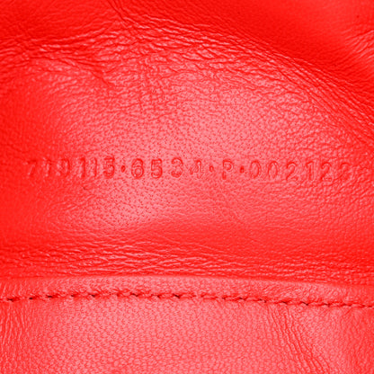 Balenciaga Smooth Calfskin Crystal Diagonal Allover Logo Hourglass Top Handle Bag XS Flame 8 of 11