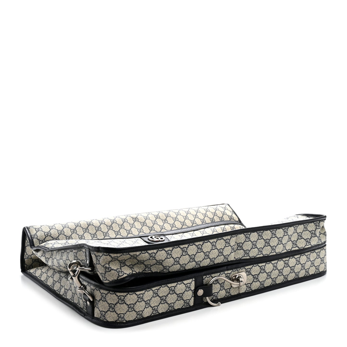 GG Supreme Monogram Web Savoy Garment Bag Beige Blue