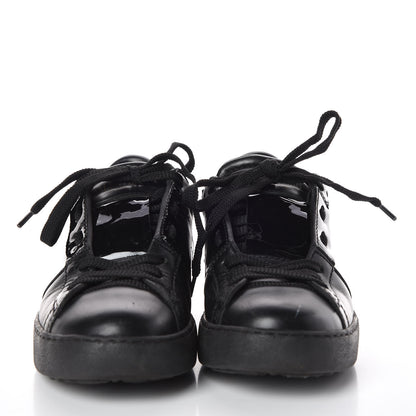 Valentino Garavani Calfskin Womens Rockstud Open Sneakers 35.5 Black 2 of 11