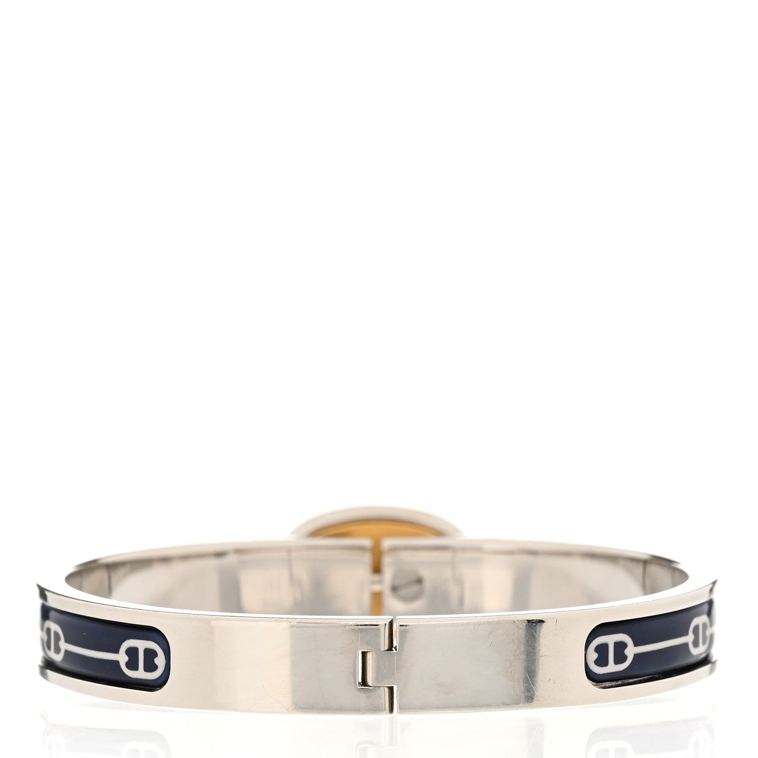 Hermes Enamel Mini Farandole Clic Chaine d'Ancre Bracelet PM Lilas 3 of 5